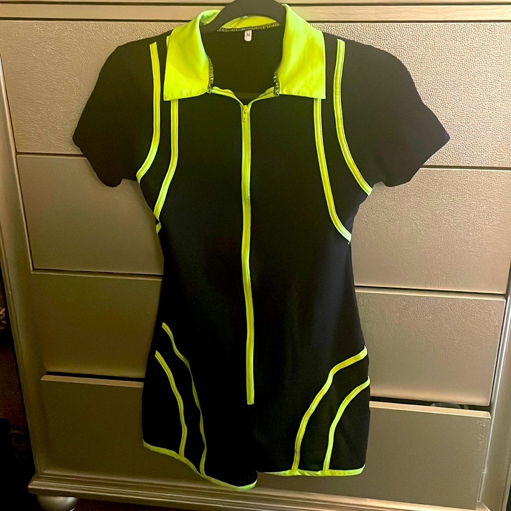 Neon and black Romper Sale🚨 Size- Medium true to size
